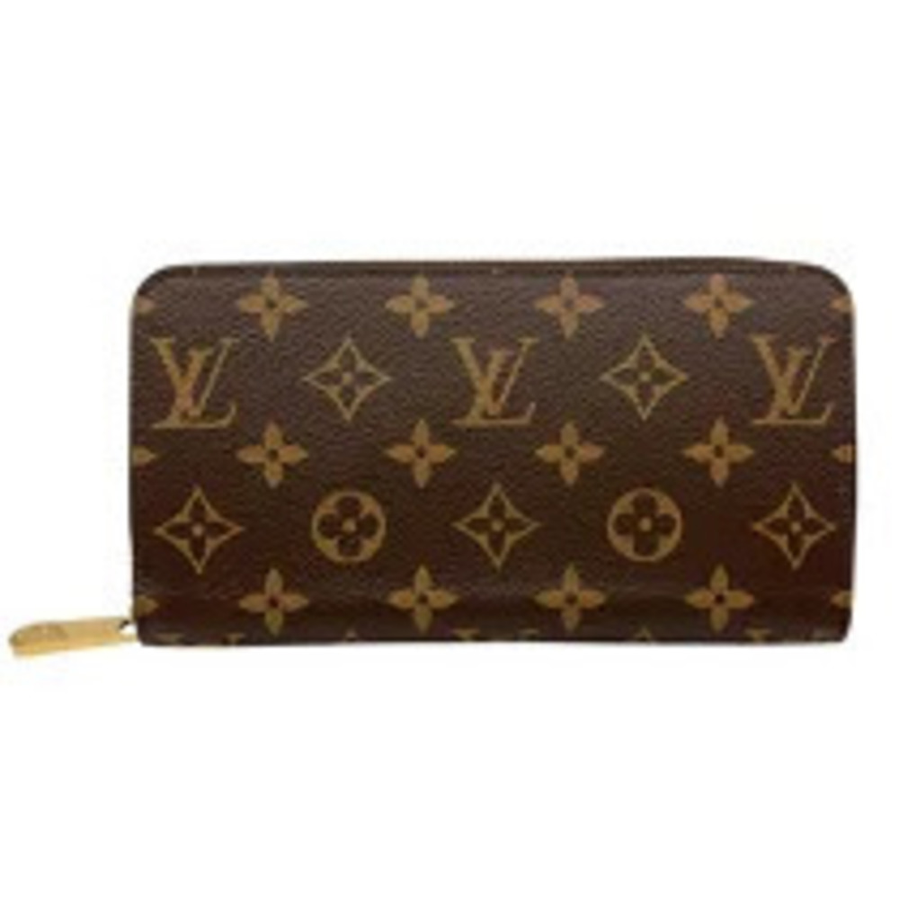 Louis Vuitton Zippy Wallet Brown Fuschia Pink Monogram Long